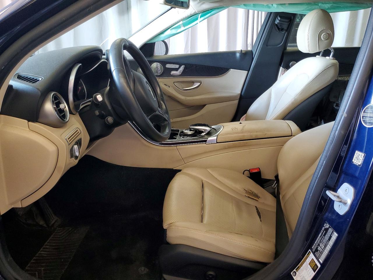 2016 Mercedes-benz C 300 Синий vin: 55SWF4JB9GU149887