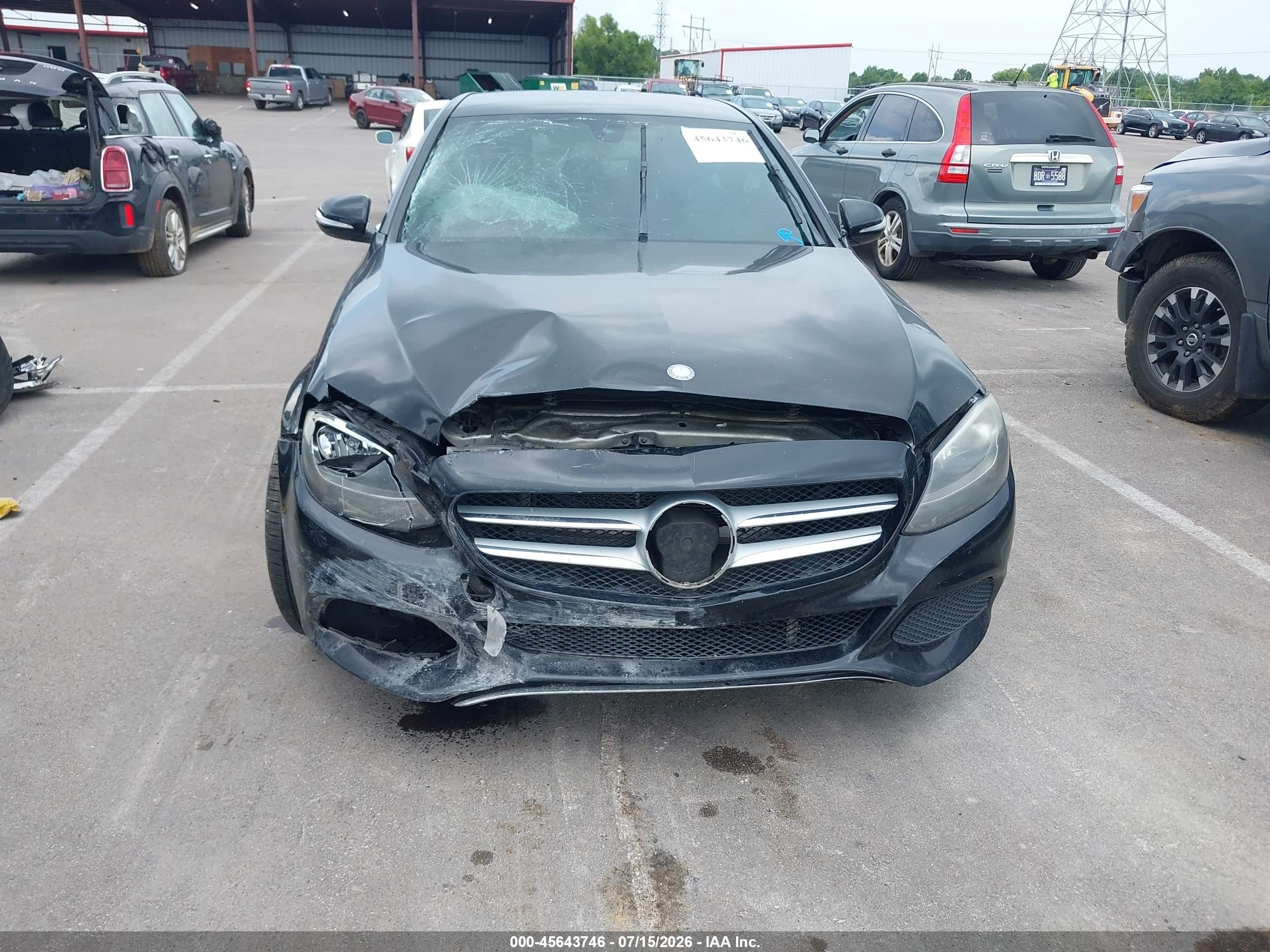 2015 Mercedes-benz C 300 Black vin: 55SWF4JBXFU073143