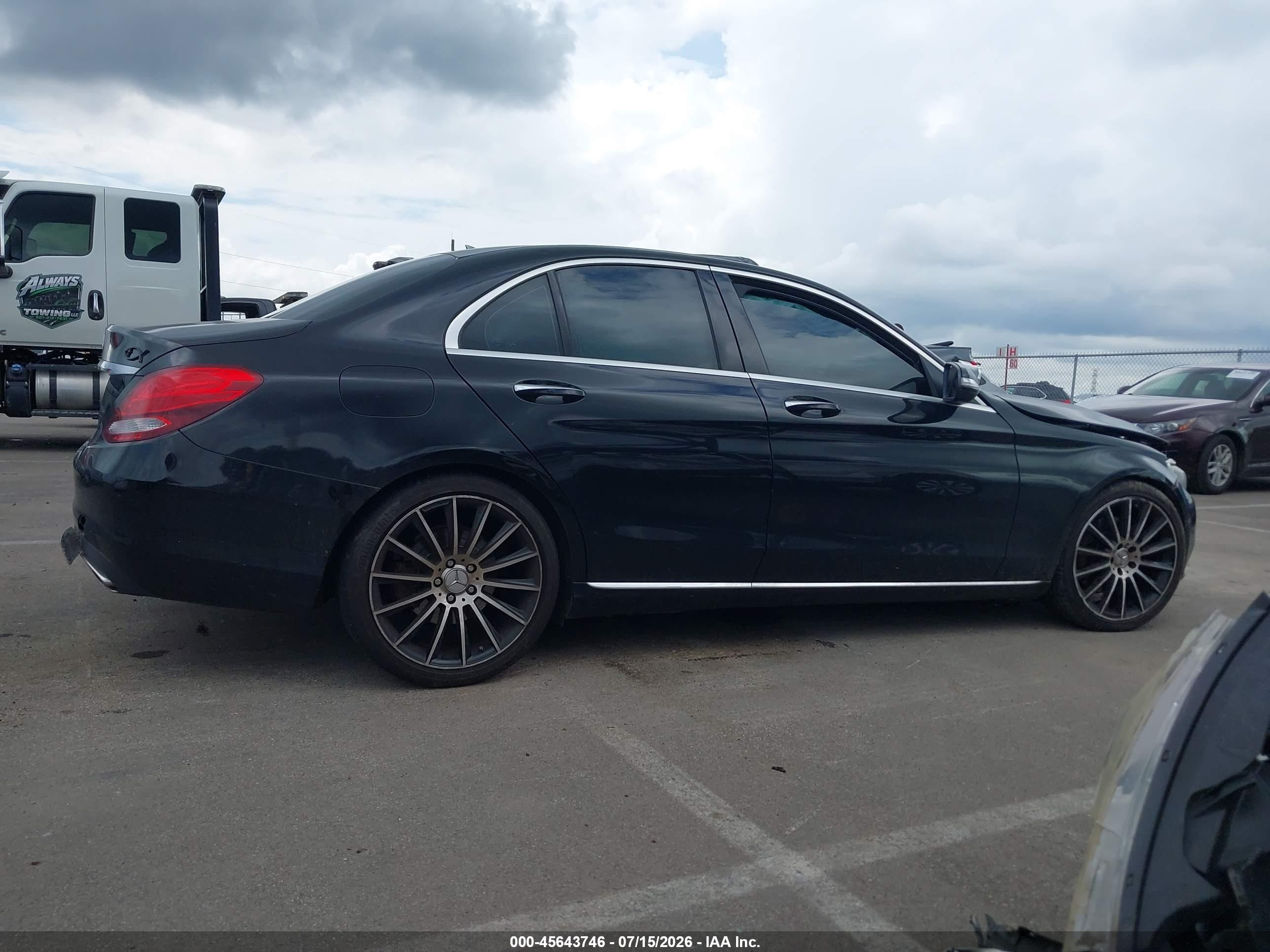 2015 Mercedes-benz C 300 Black vin: 55SWF4JBXFU073143