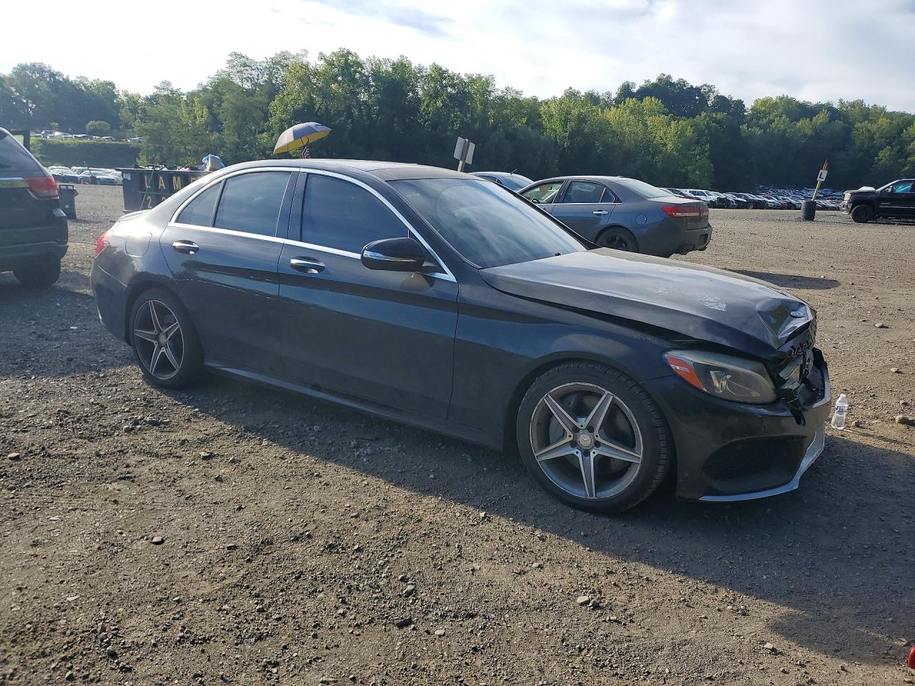 2015 Mercedes-benz C 300 Black vin: 55SWF4JBXFU081937
