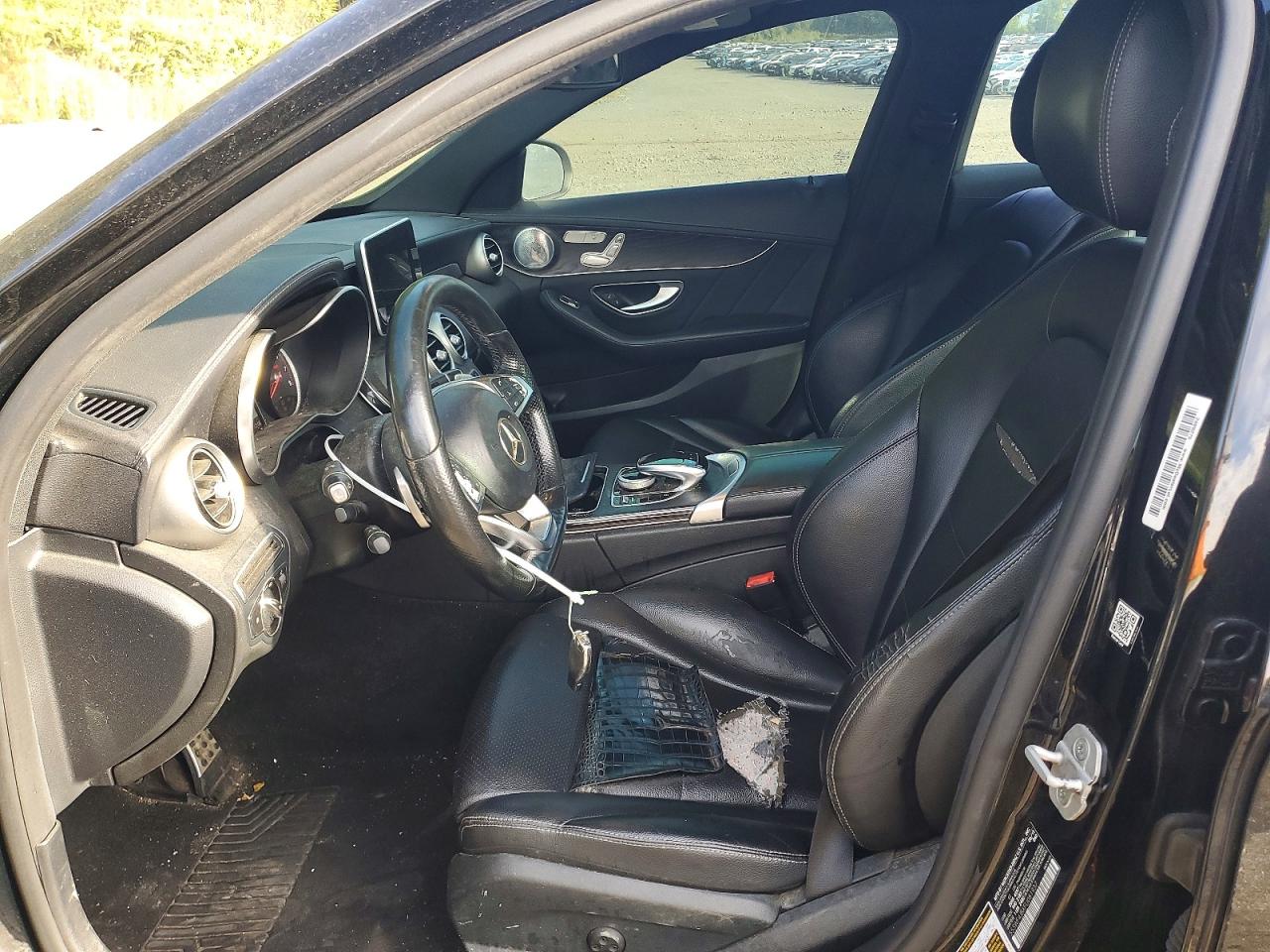 2015 Mercedes-benz C 300 Black vin: 55SWF4JBXFU081937