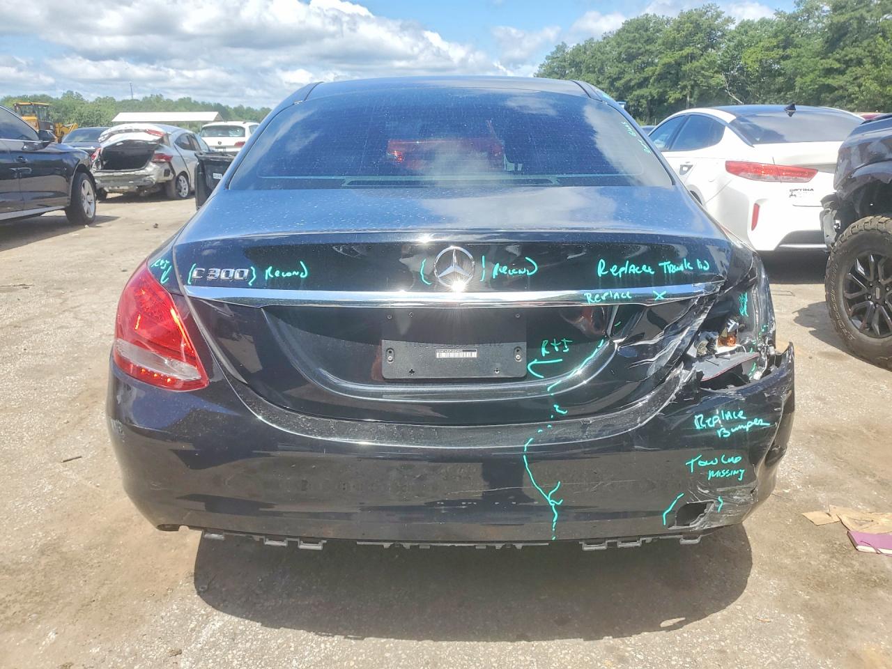 2015 Mercedes-benz C 300 Black vin: 55SWF4JBXFU085423