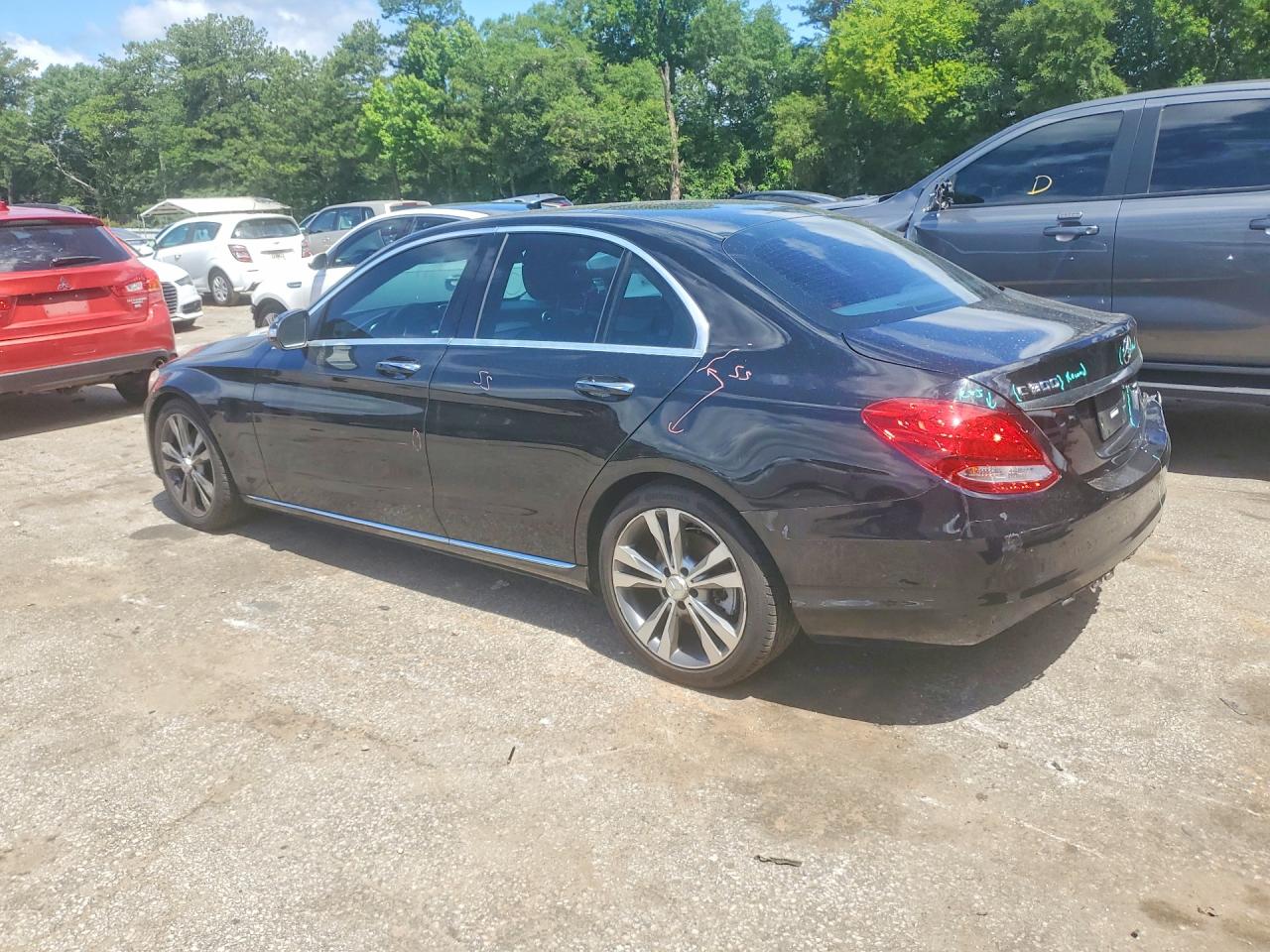 2015 Mercedes-benz C 300 Black vin: 55SWF4JBXFU085423