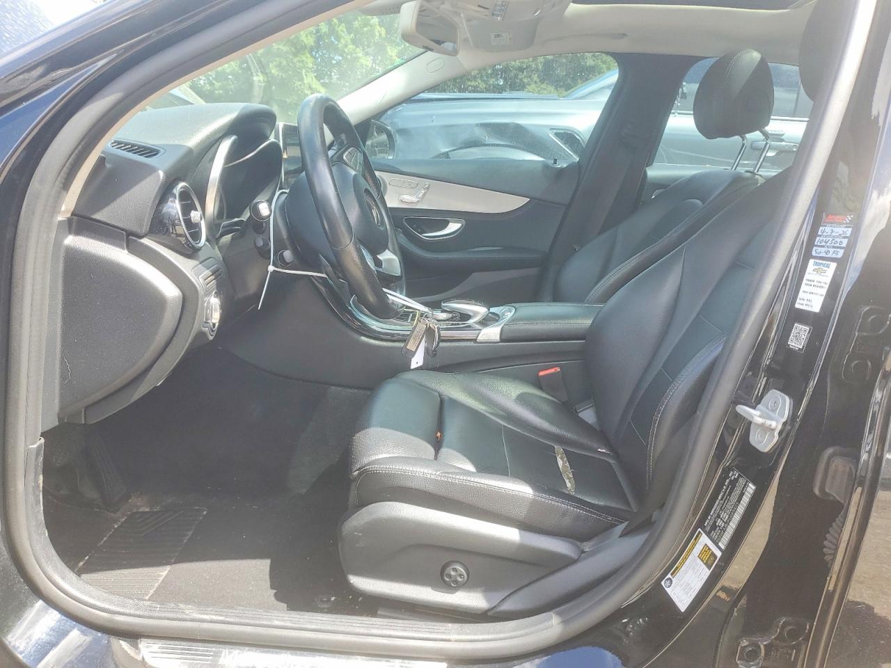2015 Mercedes-benz C 300 Black vin: 55SWF4JBXFU085423