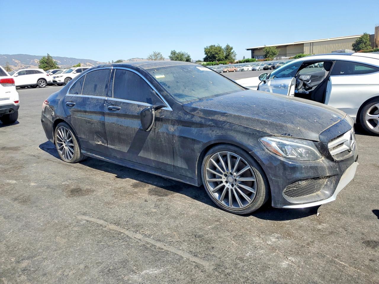 2015 Mercedes-benz C 300 Black vin: 55SWF4JBXFU090105