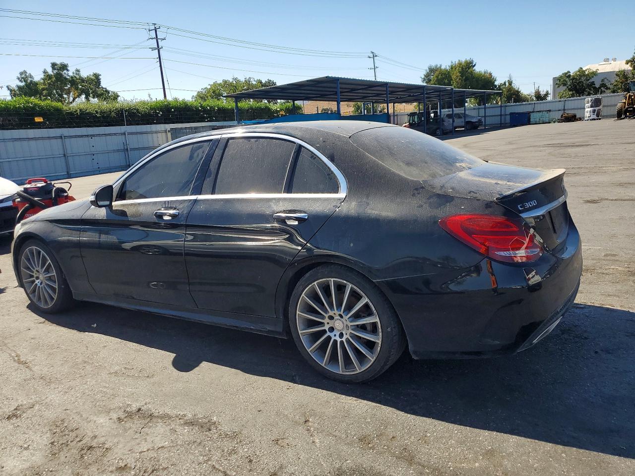 2015 Mercedes-benz C 300 Black vin: 55SWF4JBXFU090105