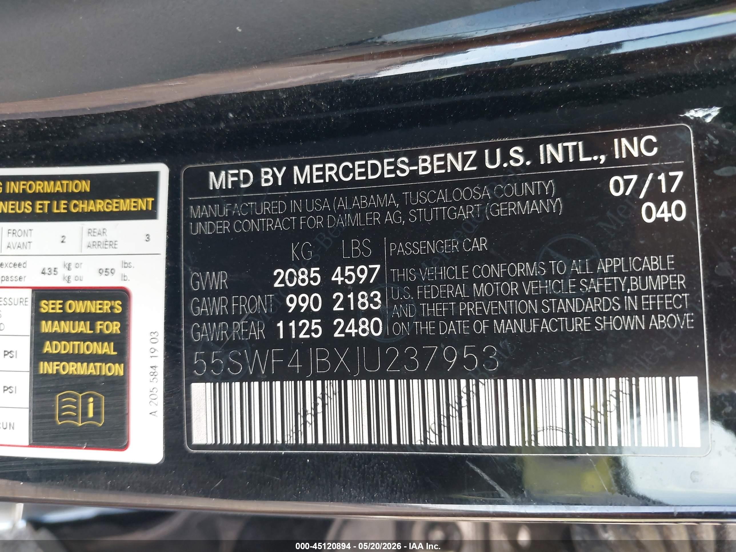 2018 Mercedes-benz C 300 Черный vin: 55SWF4JBXJU237953
