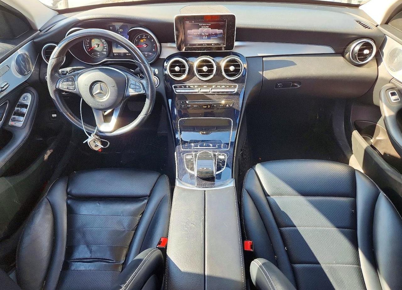 2015 Mercedes-benz C 300 4matic White vin: 55SWF4KB0FU008705