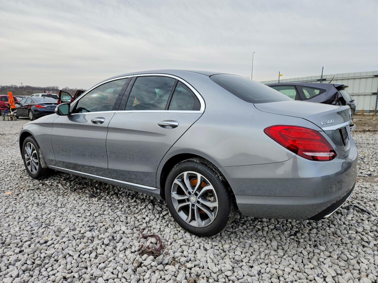 2015 Mercedes-benz C 300 4matic Gray vin: 55SWF4KB0FU010776