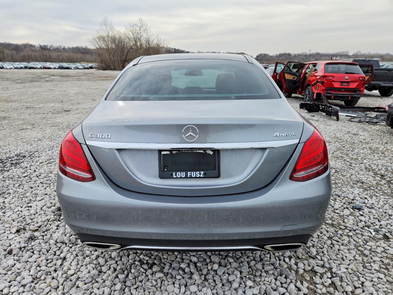 2015 Mercedes-benz C 300 4matic Gray vin: 55SWF4KB0FU010776