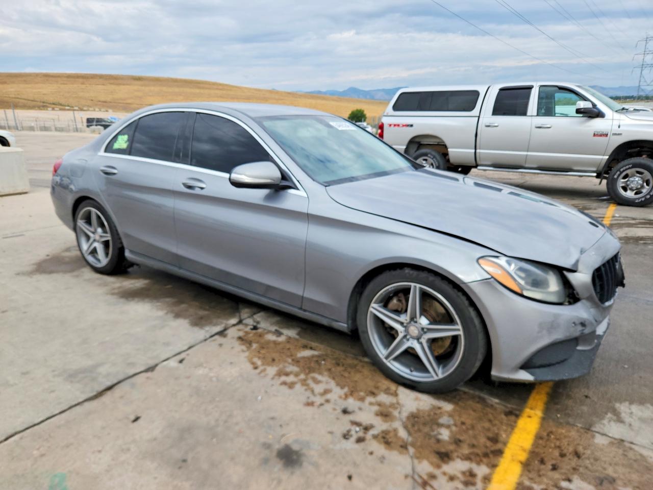2015 Mercedes-benz C 300 4matic Silver vin: 55SWF4KB0FU016450