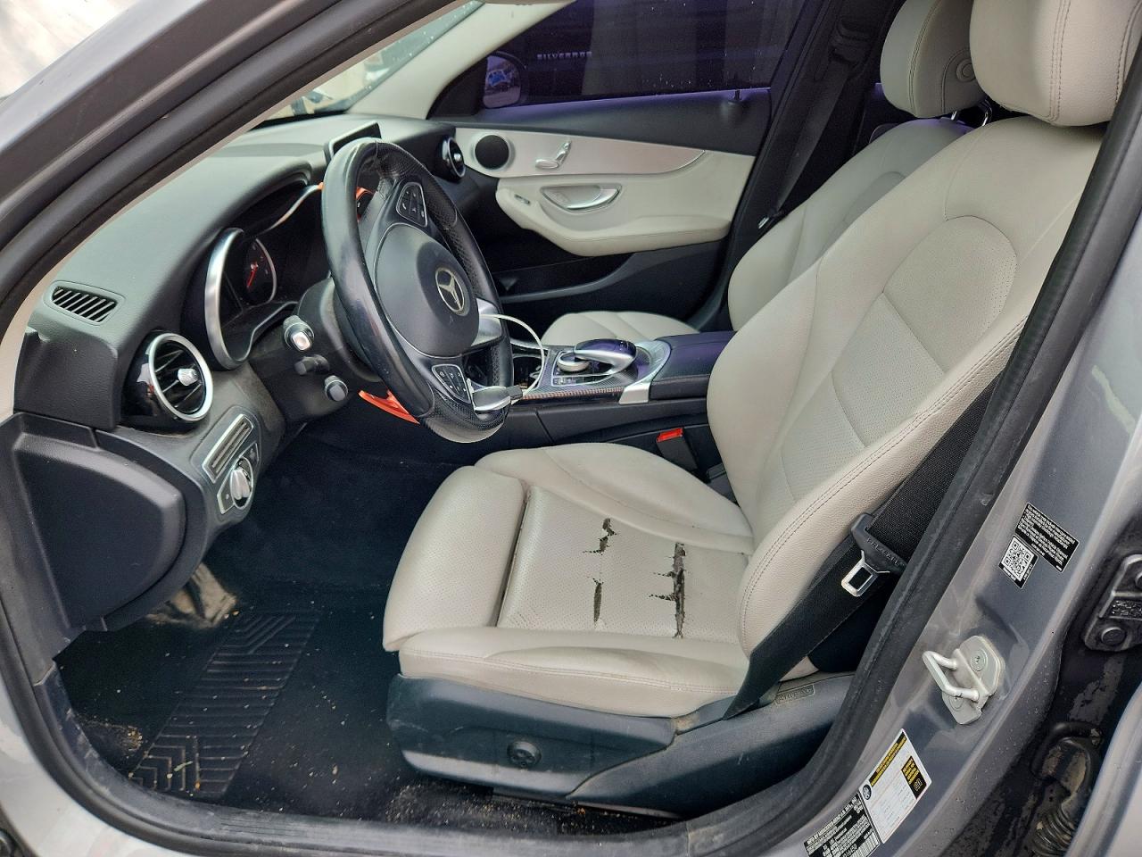 2015 Mercedes-benz C 300 4matic Silver vin: 55SWF4KB0FU016450