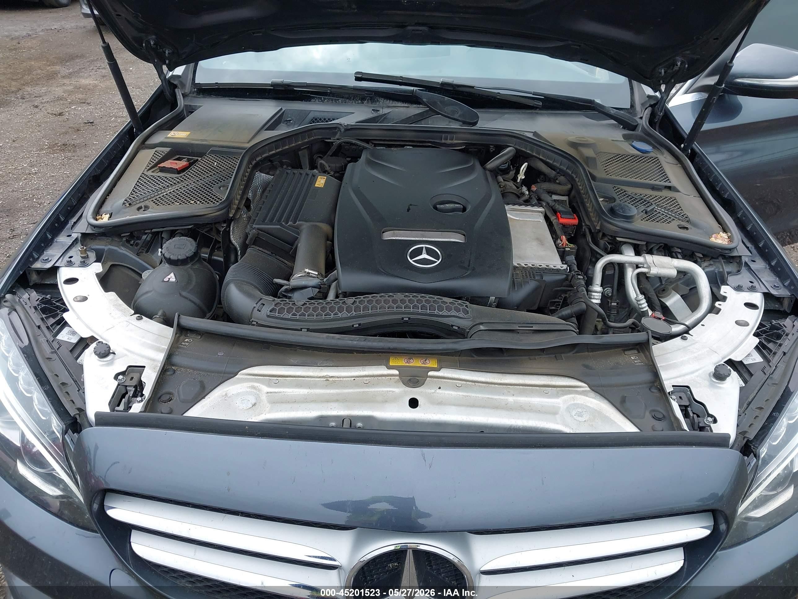 2015 Mercedes-benz C 300 Sport 4matic Black vin: 55SWF4KB0FU020160