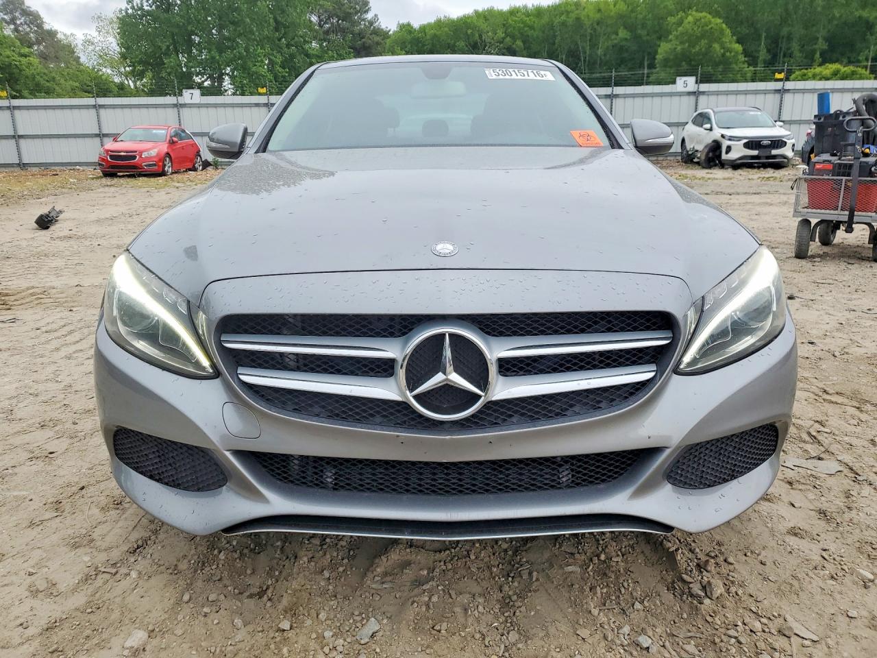 2015 Mercedes-benz C 300 4matic Gray vin: 55SWF4KB0FU025598