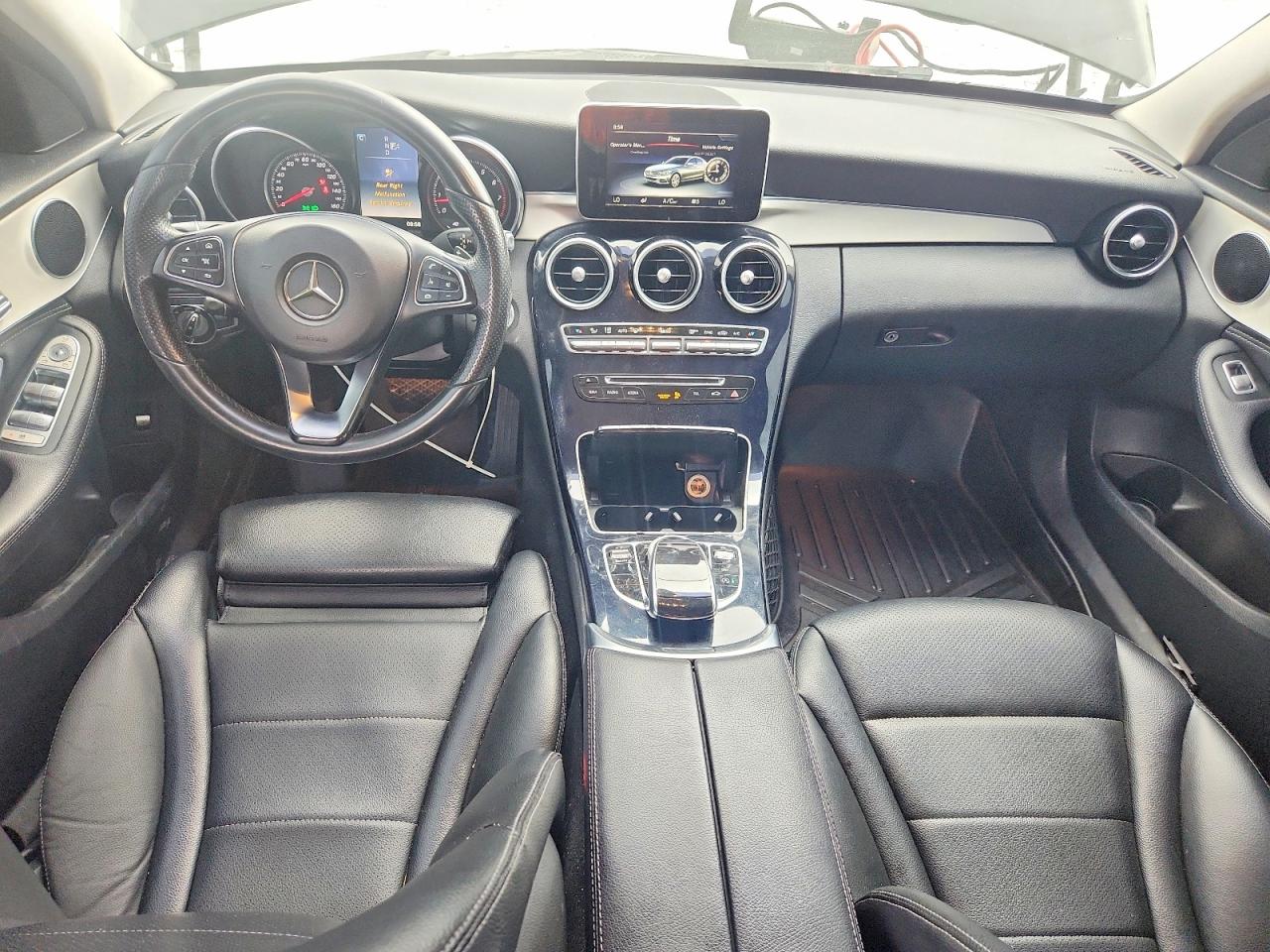2015 Mercedes-benz C 300 4matic Black vin: 55SWF4KB0FU035614