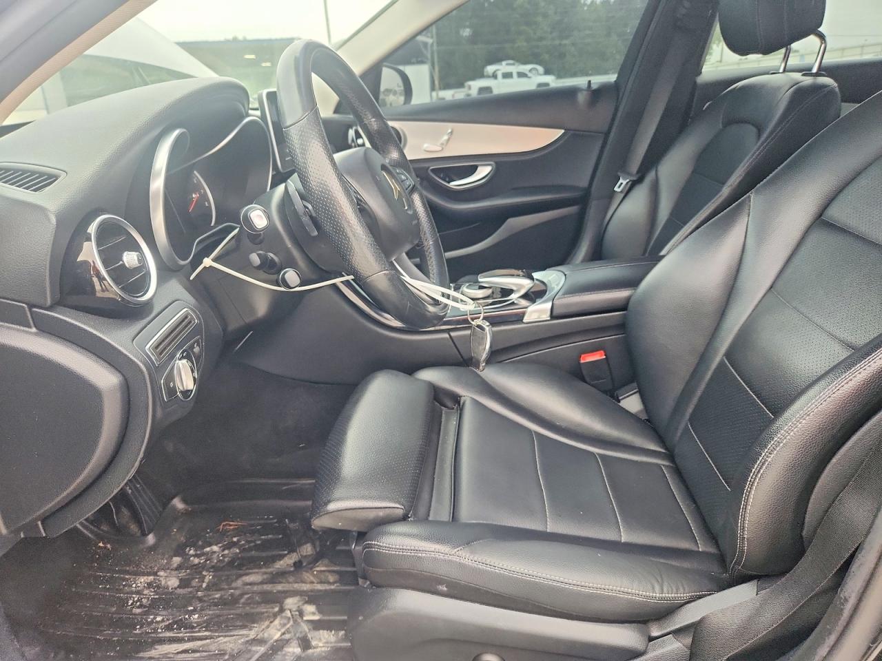 2015 Mercedes-benz C 300 4matic Black vin: 55SWF4KB0FU035614