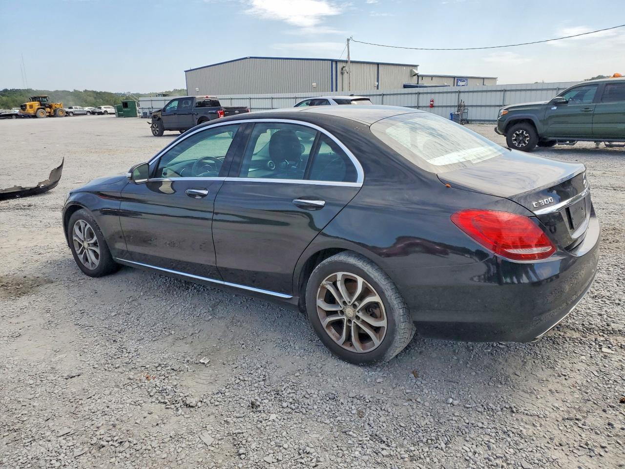2015 Mercedes-benz C 300 4matic Black vin: 55SWF4KB0FU048430