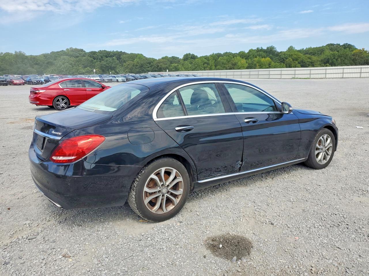 2015 Mercedes-benz C 300 4matic Black vin: 55SWF4KB0FU048430