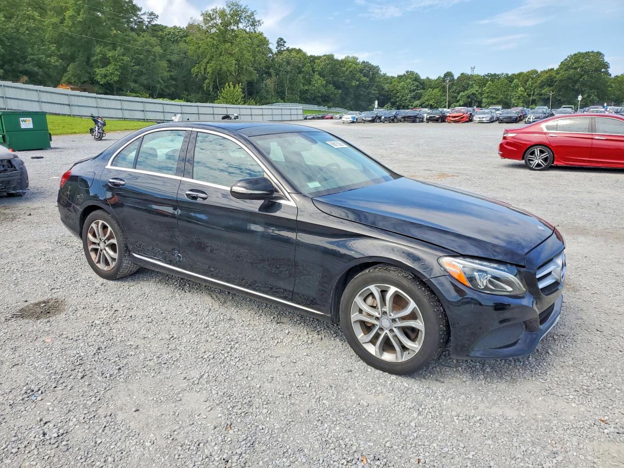 2015 Mercedes-benz C 300 4matic Black vin: 55SWF4KB0FU048430