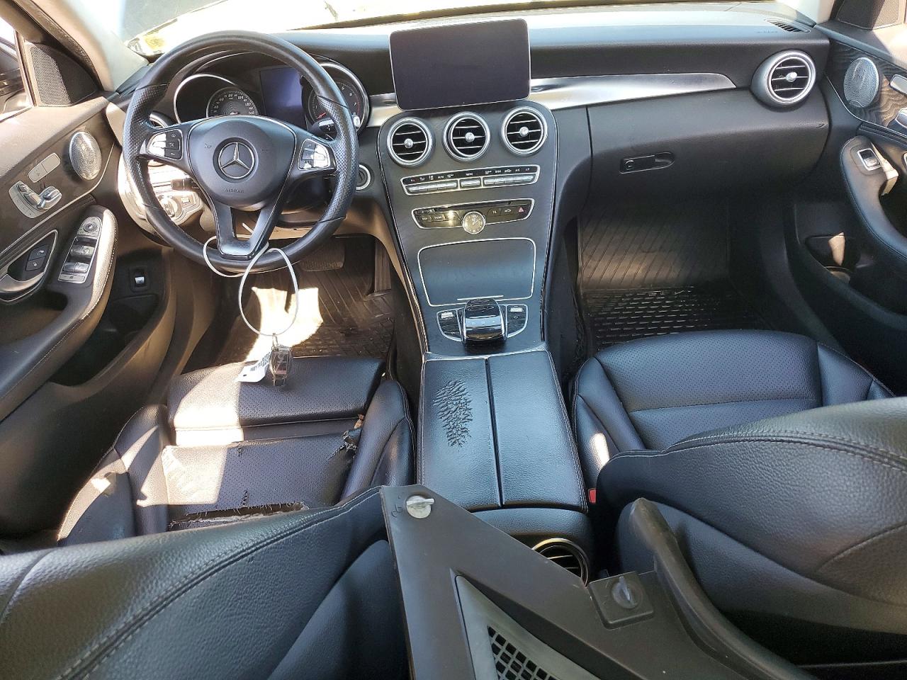 2015 Mercedes-benz C 300 4matic Black vin: 55SWF4KB0FU060626