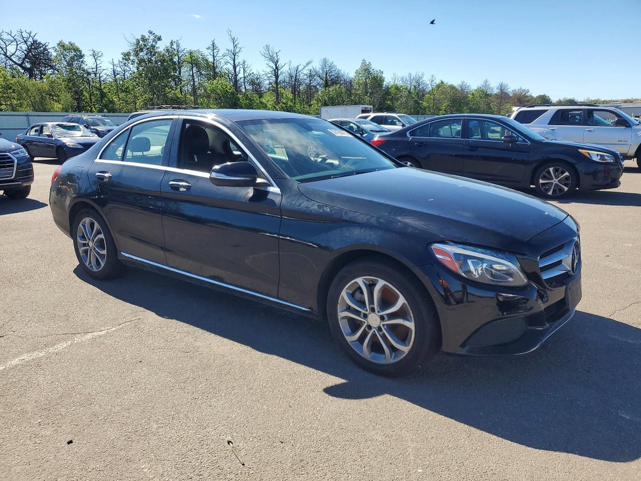 2015 Mercedes-benz C 300 4matic Black vin: 55SWF4KB0FU060626