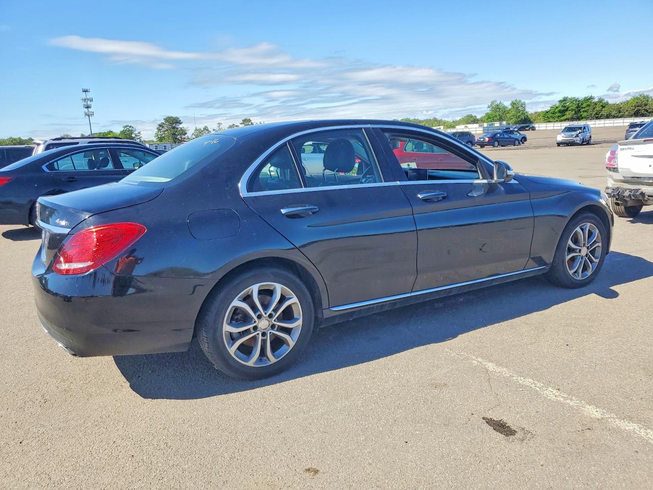 2015 Mercedes-benz C 300 4matic Black vin: 55SWF4KB0FU060626