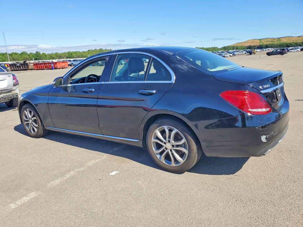 2015 Mercedes-benz C 300 4matic Black vin: 55SWF4KB0FU060626