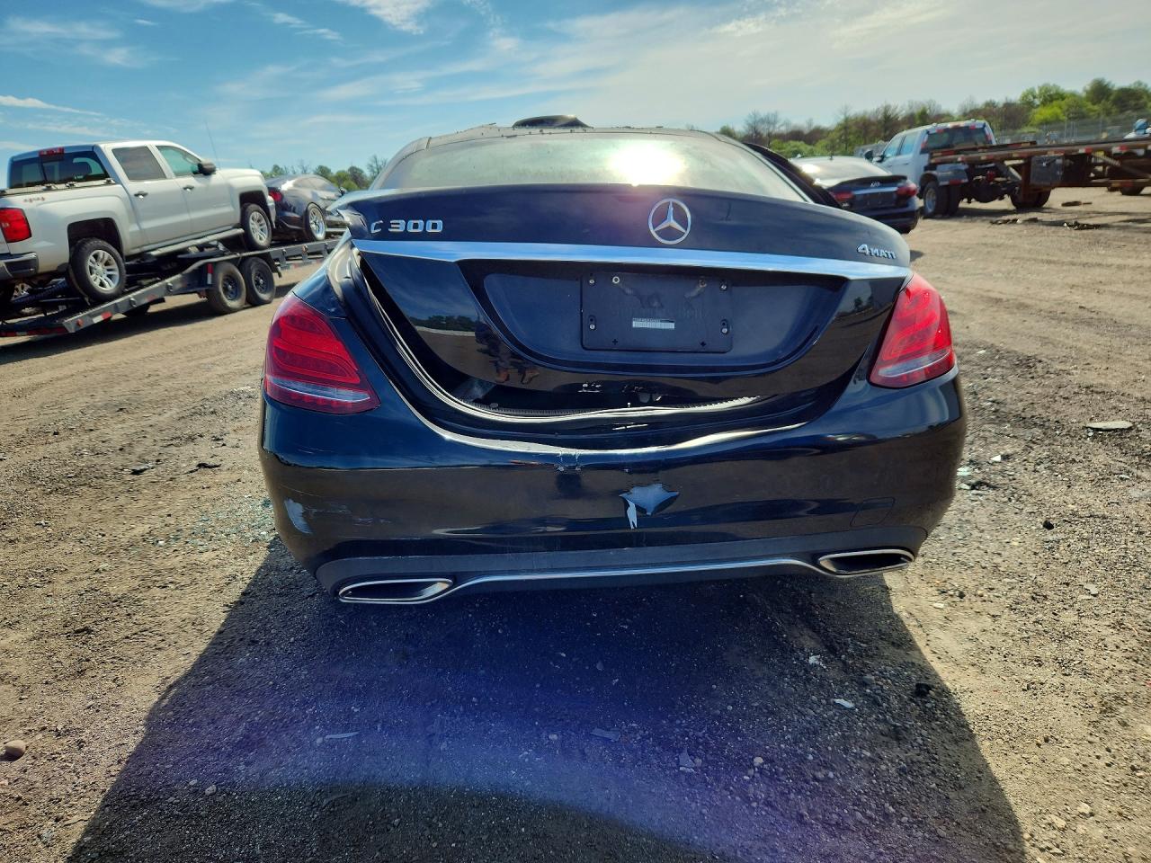 2015 Mercedes-benz C300 4 Mat Black vin: 55SWF4KB0FU060626