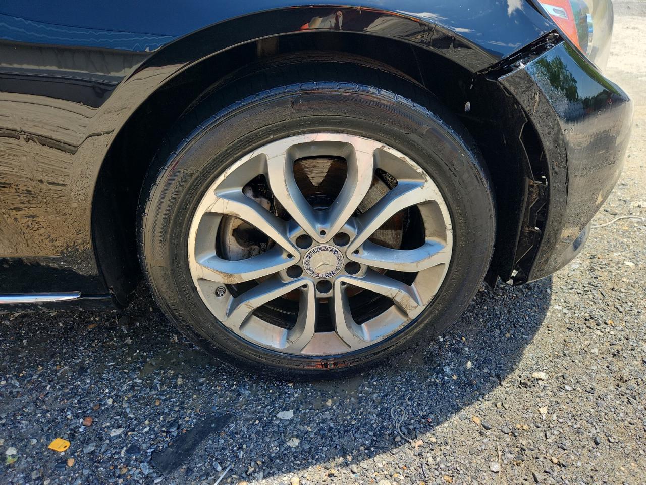 2015 Mercedes-benz C 300 4matic Черный vin: 55SWF4KB0FU068774 Damage: Right Front Wheel, Curb Rash, > 12 Inches