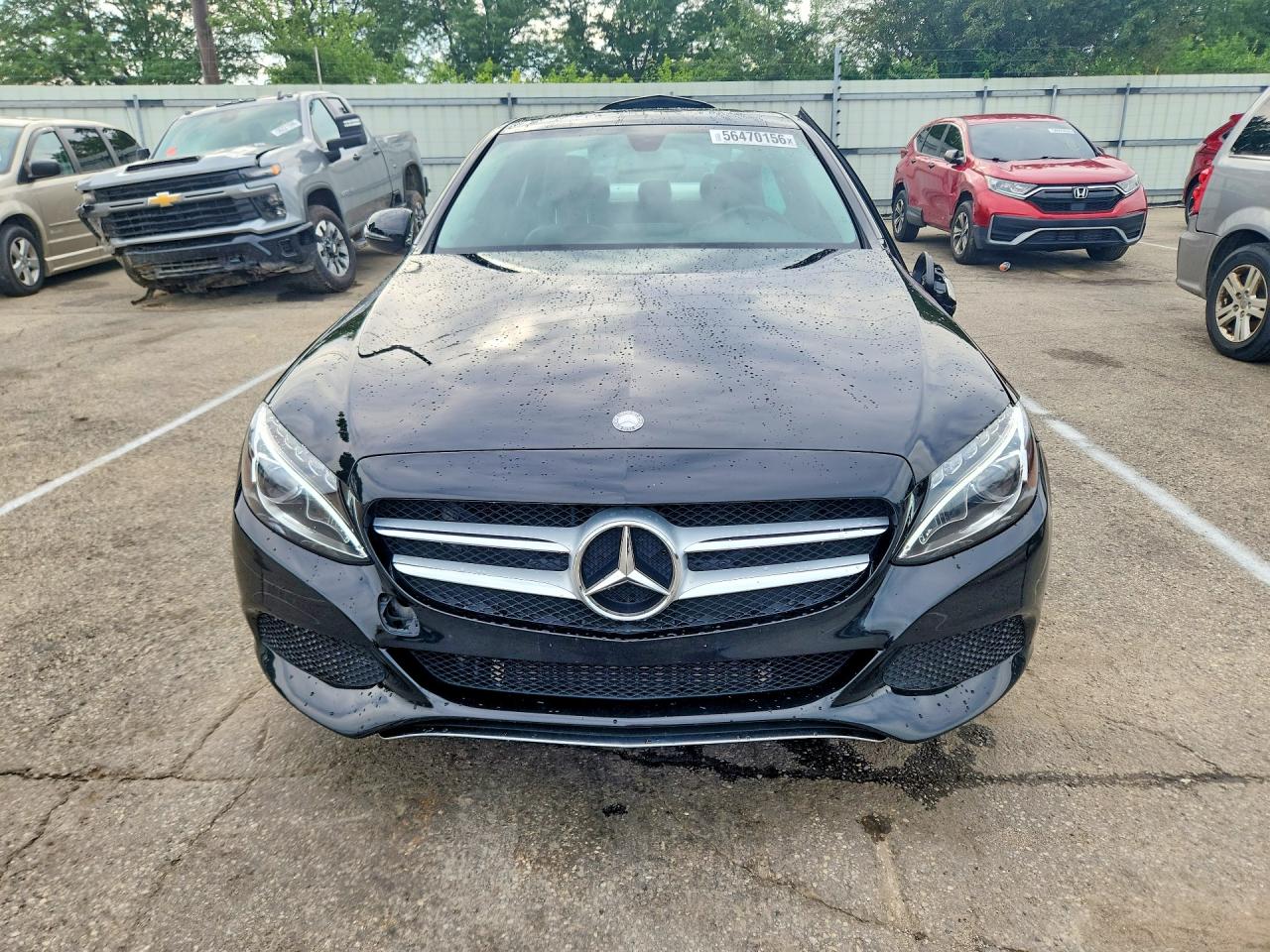 2015 Mercedes-benz C 300 4matic Черный vin: 55SWF4KB0FU077815
