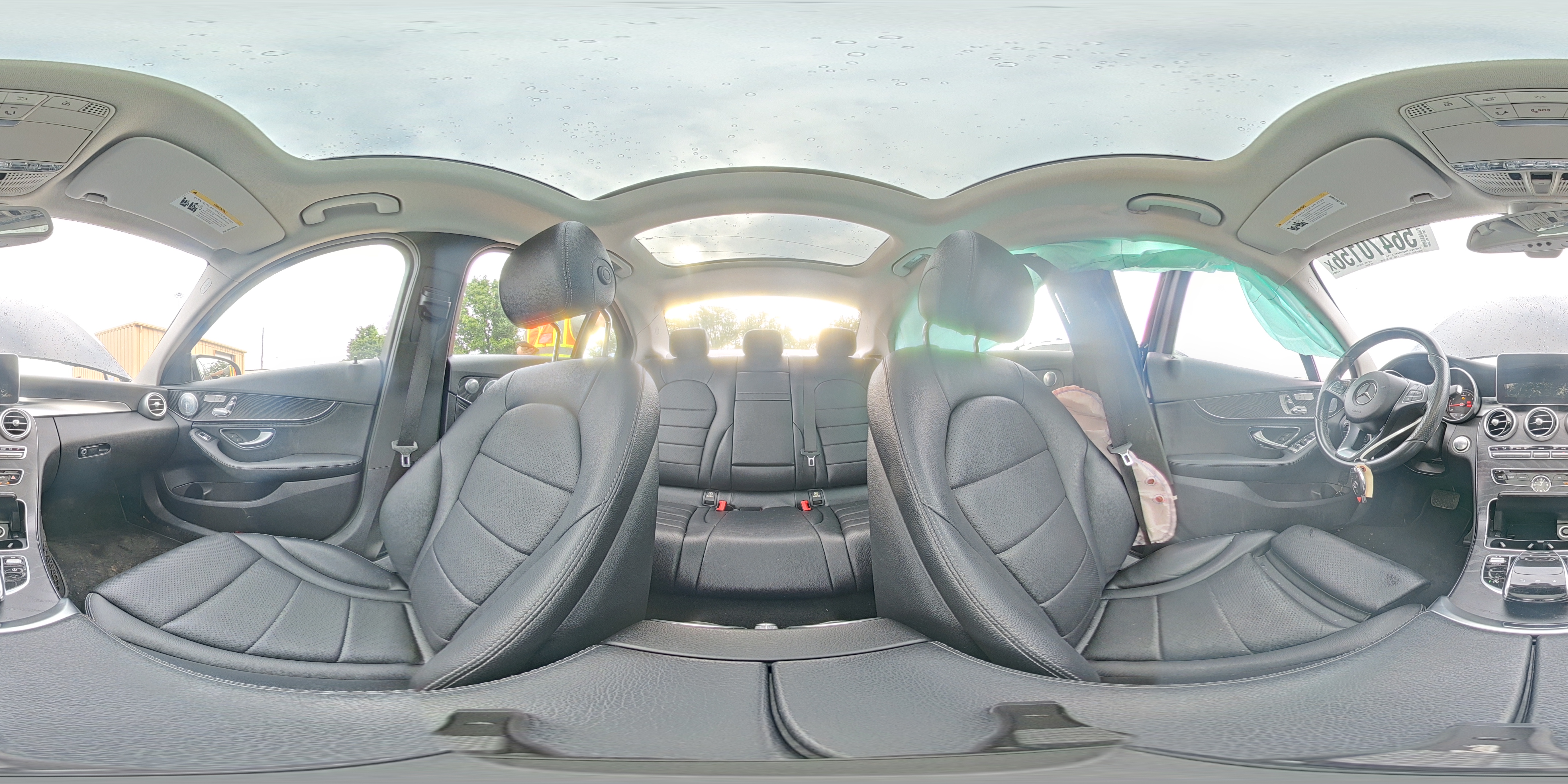 2015 Mercedes-benz C 300 4matic Черный vin: 55SWF4KB0FU077815