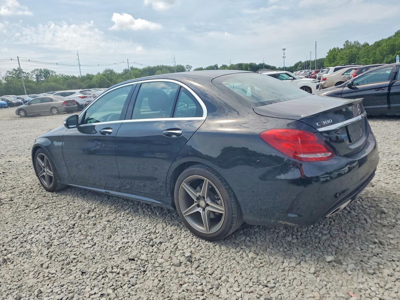 2015 Mercedes-benz C 300 4matic Black vin: 55SWF4KB0FU081251