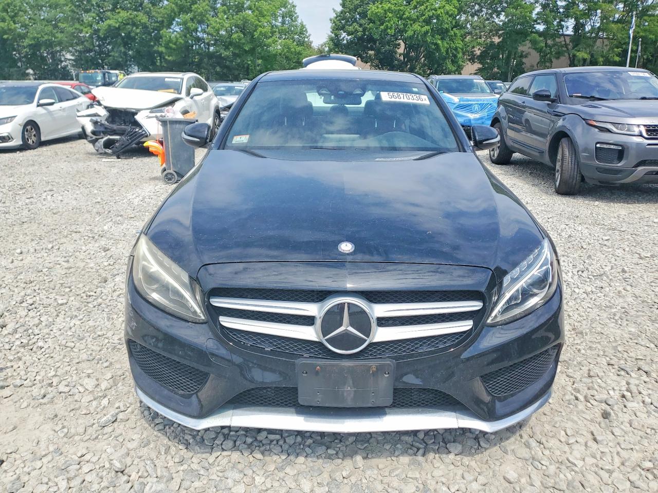2015 Mercedes-benz C 300 4matic Black vin: 55SWF4KB0FU081251