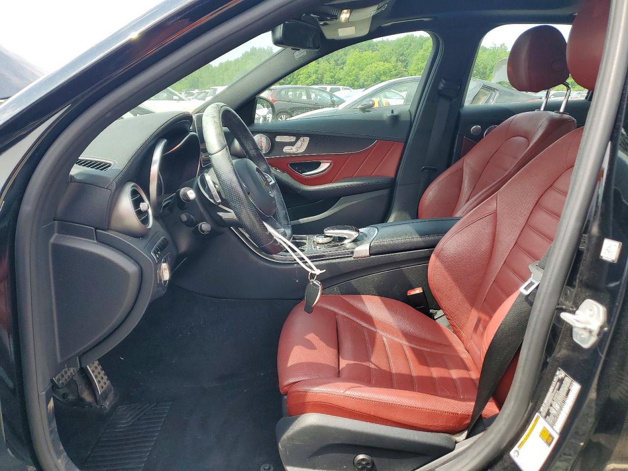 2015 Mercedes-benz C 300 4matic Black vin: 55SWF4KB0FU081251