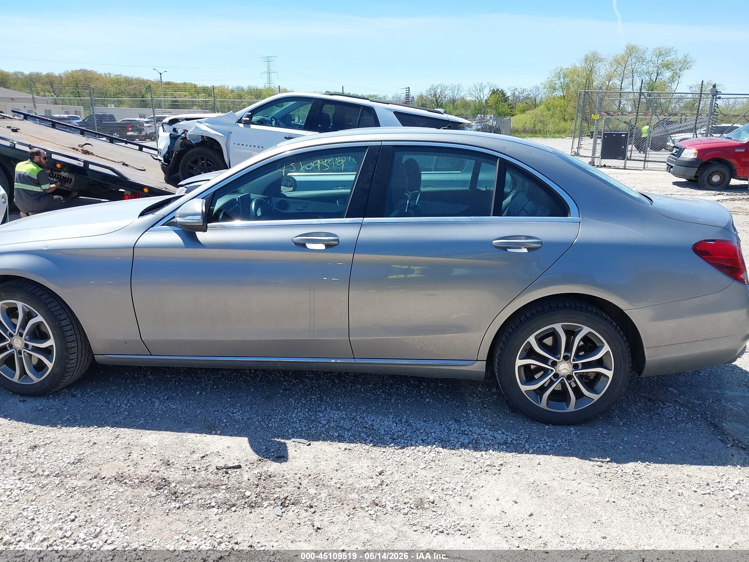 2015 Mercedes-benz C 300 4matic/luxury 4matic/sport 4matic Gray vin: 55SWF4KB0FU082495