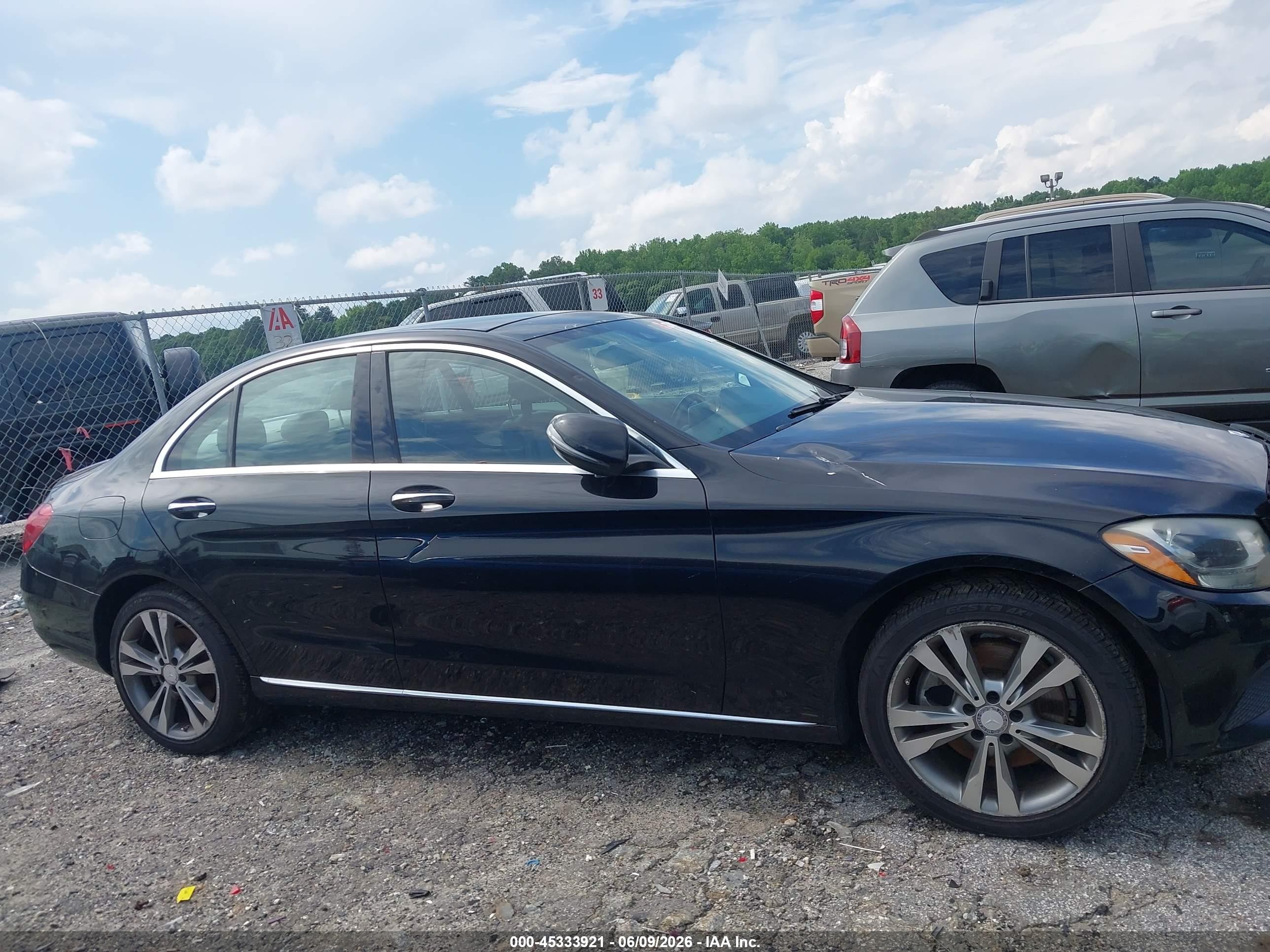 2016 Mercedes-benz C 300 4matic Black vin: 55SWF4KB0GU148920