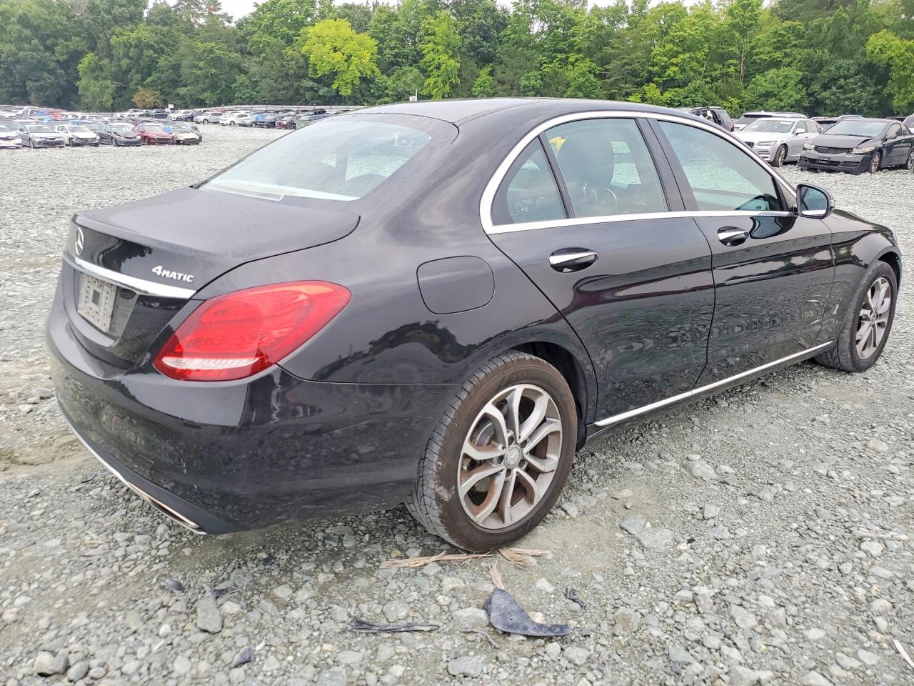 2017 Mercedes-benz C 300 4matic Black vin: 55SWF4KB0HU219910