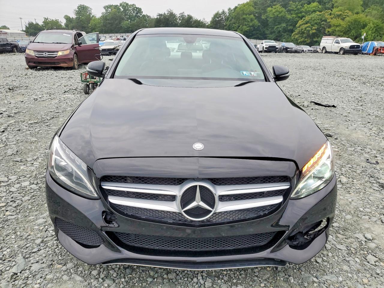 2017 Mercedes-benz C 300 4matic Black vin: 55SWF4KB0HU219910