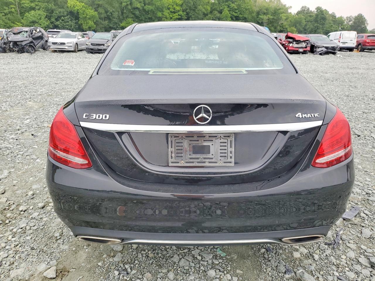 2017 Mercedes-benz C 300 4matic Black vin: 55SWF4KB0HU219910