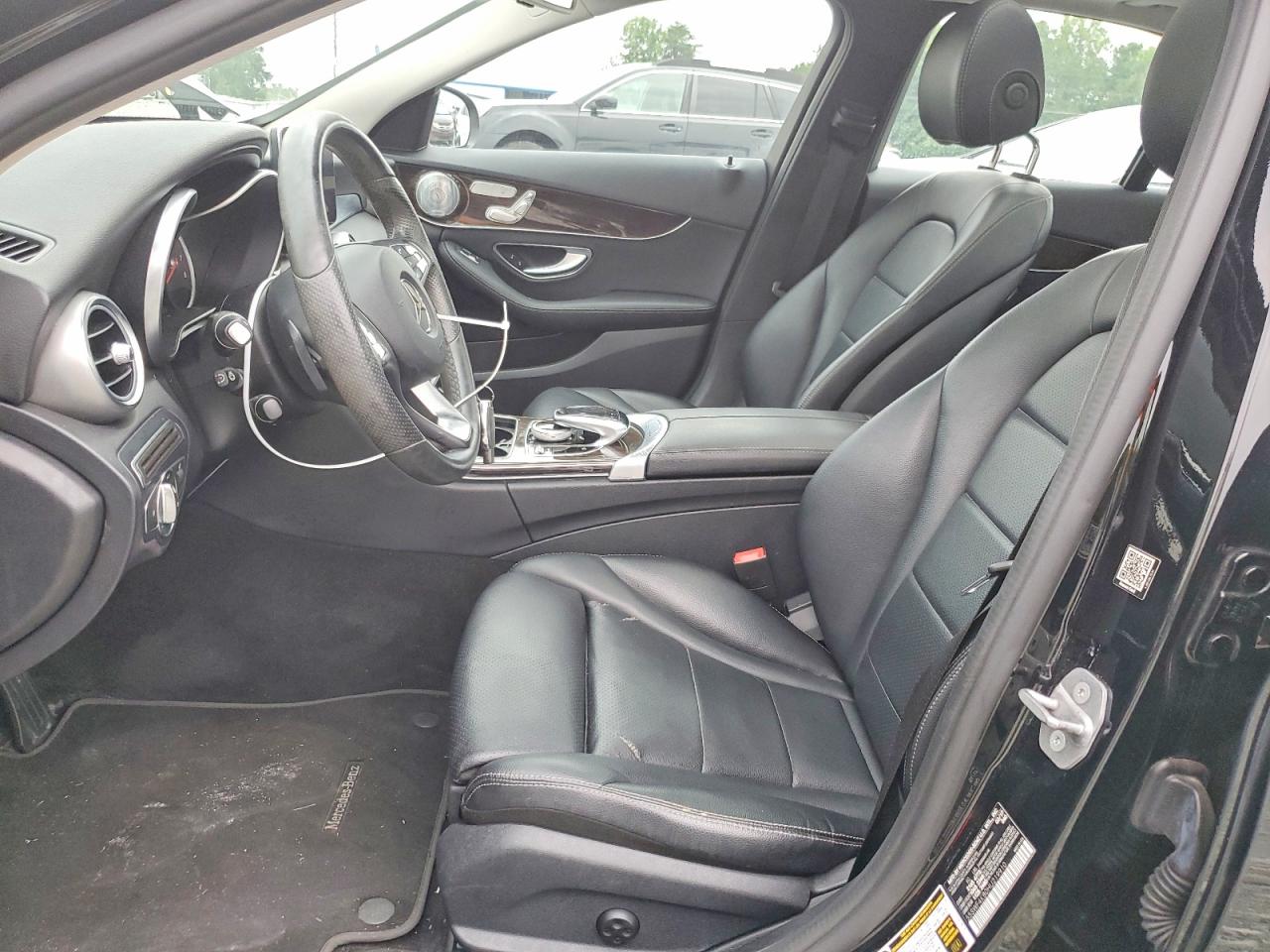 2017 Mercedes-benz C 300 4matic Black vin: 55SWF4KB0HU219910