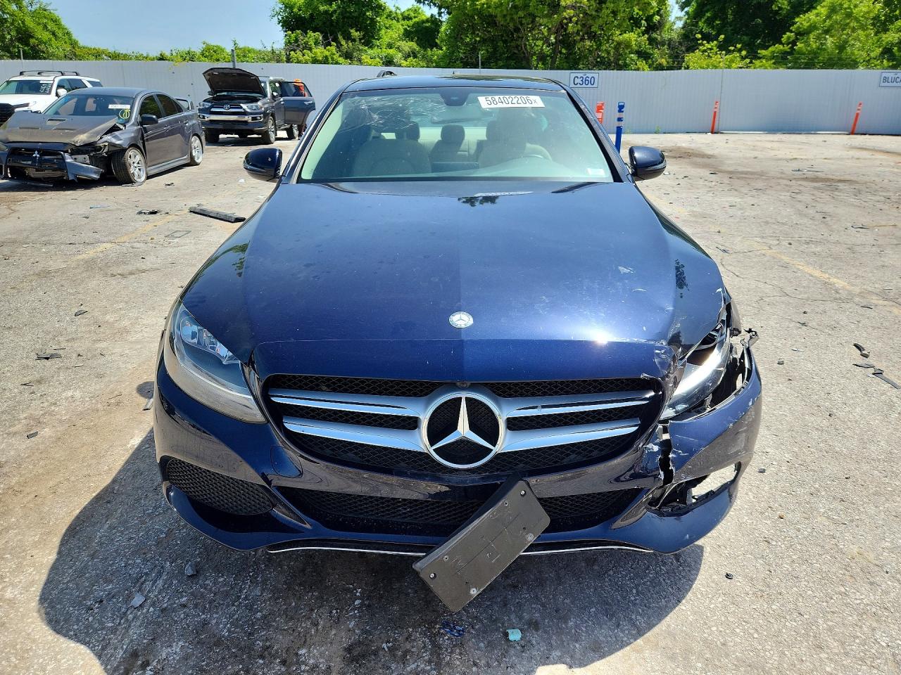 2017 Mercedes-benz C 300 4matic Blue vin: 55SWF4KB0HU225478