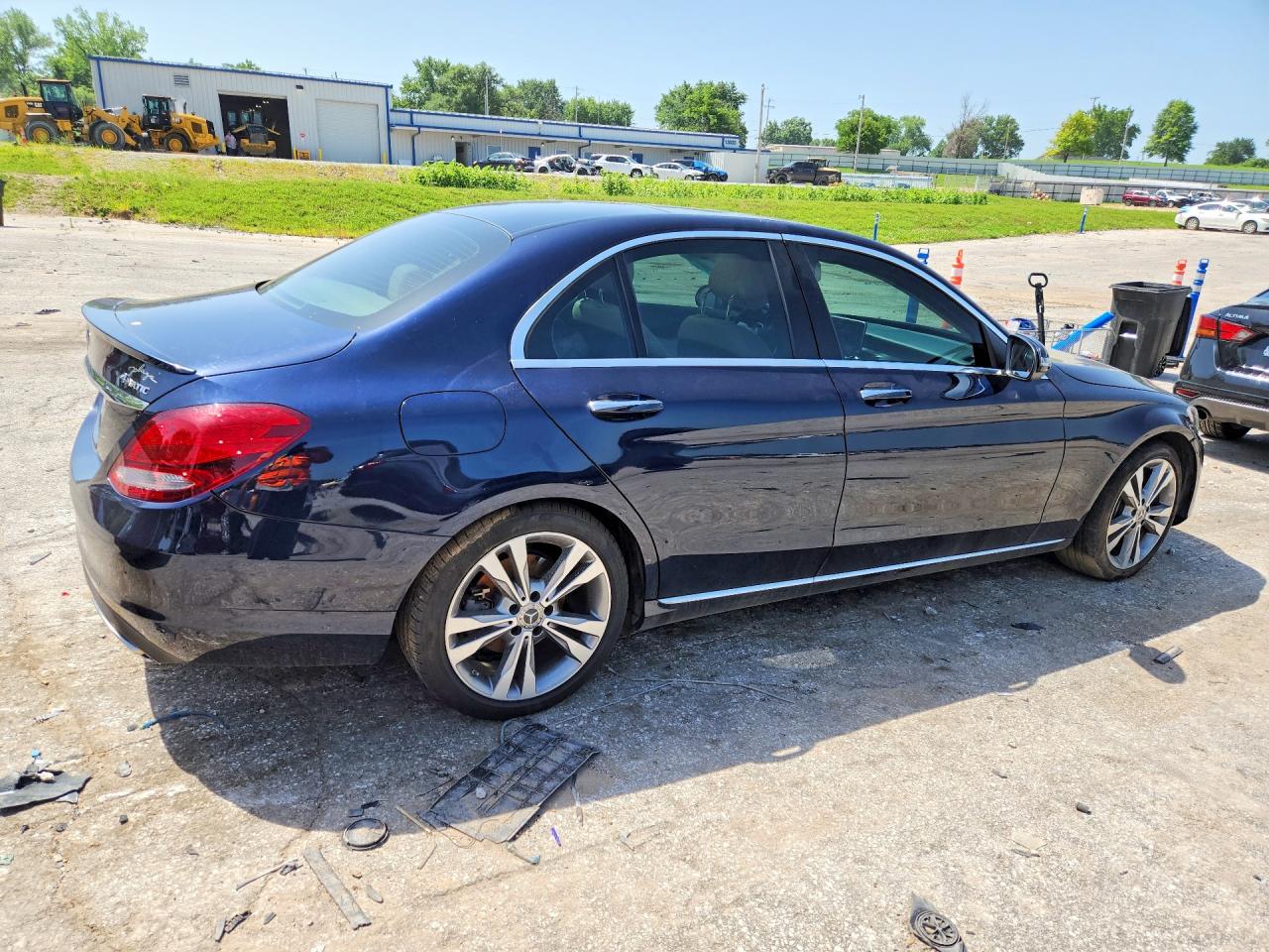 2017 Mercedes-benz C 300 4matic Blue vin: 55SWF4KB0HU225478