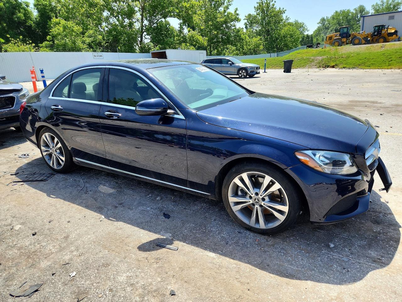 2017 Mercedes-benz C 300 4matic Blue vin: 55SWF4KB0HU225478