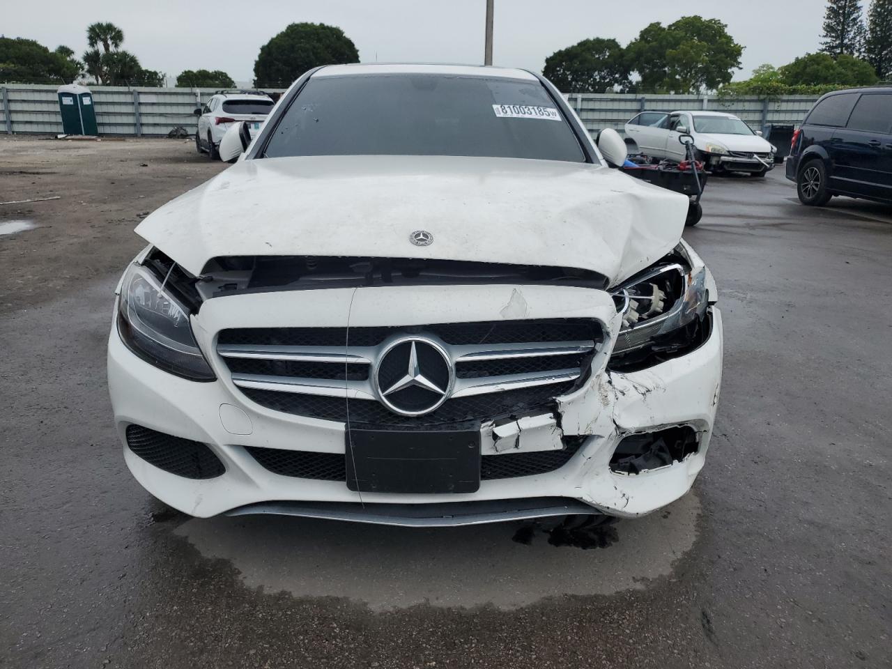 2018 Mercedes-benz C 300 4matic White vin: 55SWF4KB0JU241962