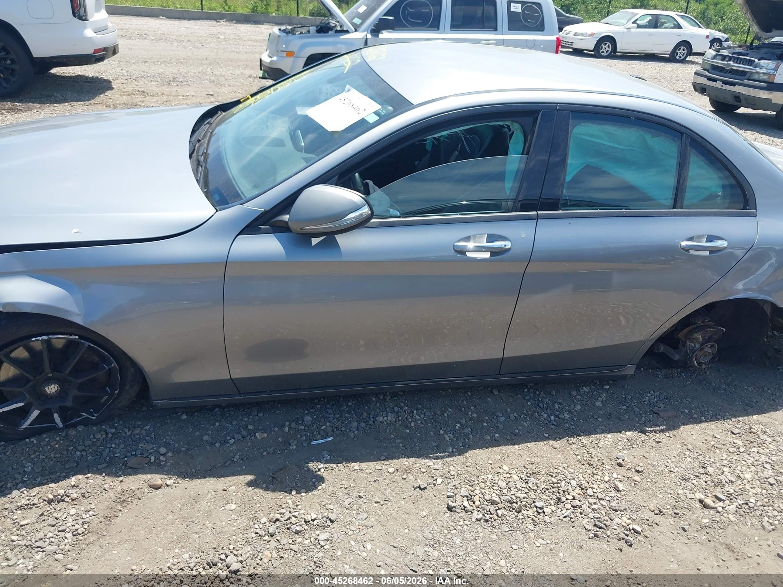 2015 Mercedes-benz C 300 4matic/luxury 4matic/sport 4matic Gray vin: 55SWF4KB1FU002041