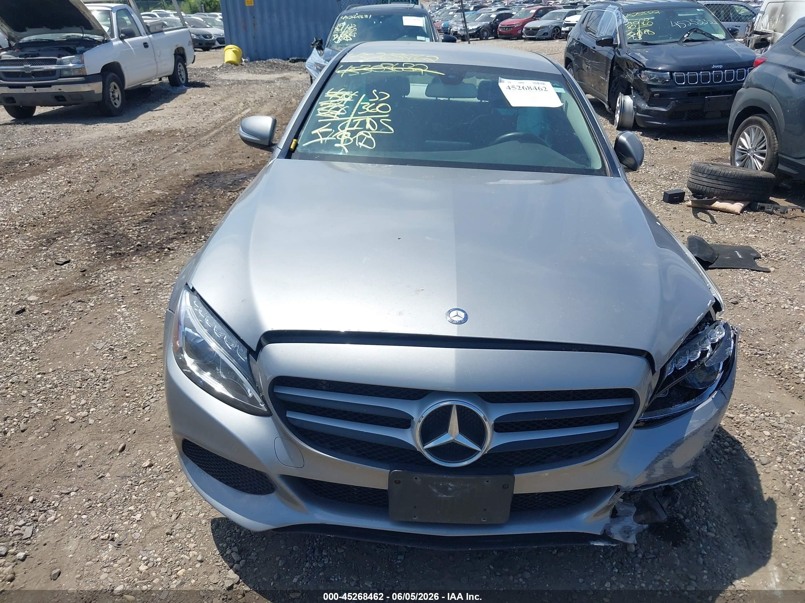 2015 Mercedes-benz C 300 4matic/luxury 4matic/sport 4matic Gray vin: 55SWF4KB1FU002041