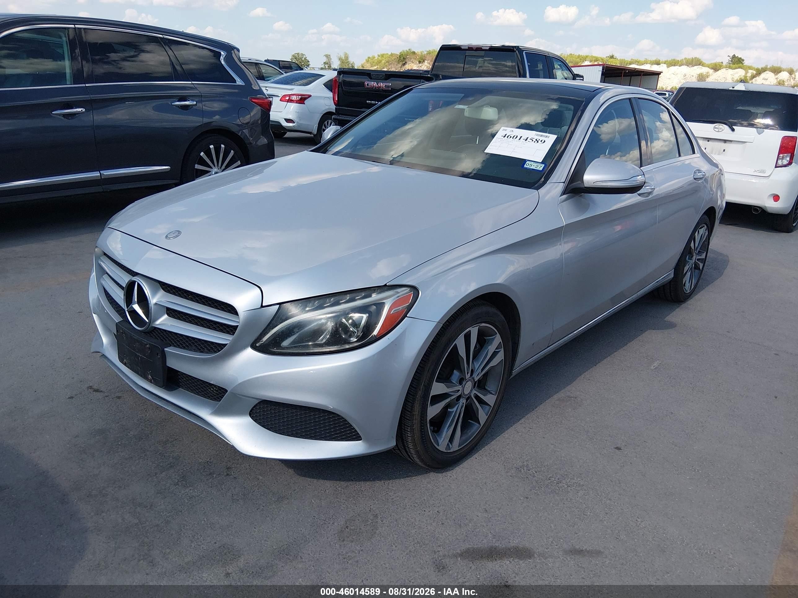 2015 Mercedes-benz C 300 4matic Silver vin: 55SWF4KB1FU003688