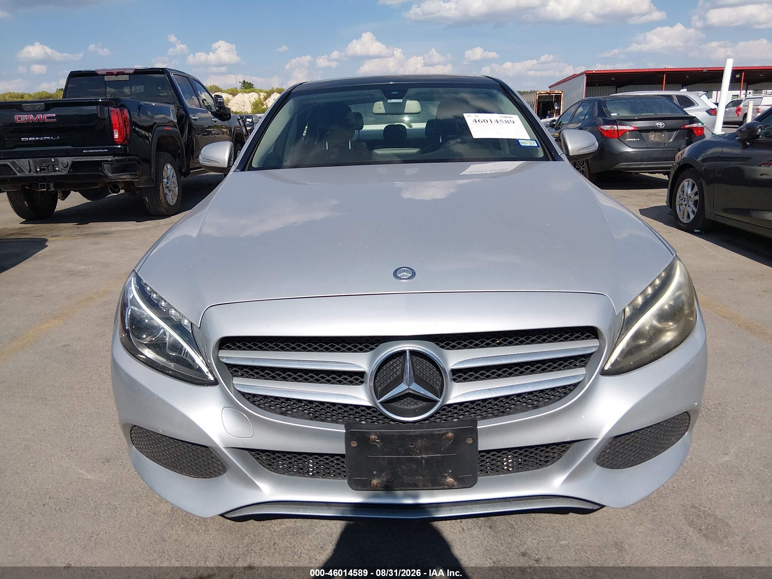 2015 Mercedes-benz C 300 4matic Silver vin: 55SWF4KB1FU003688