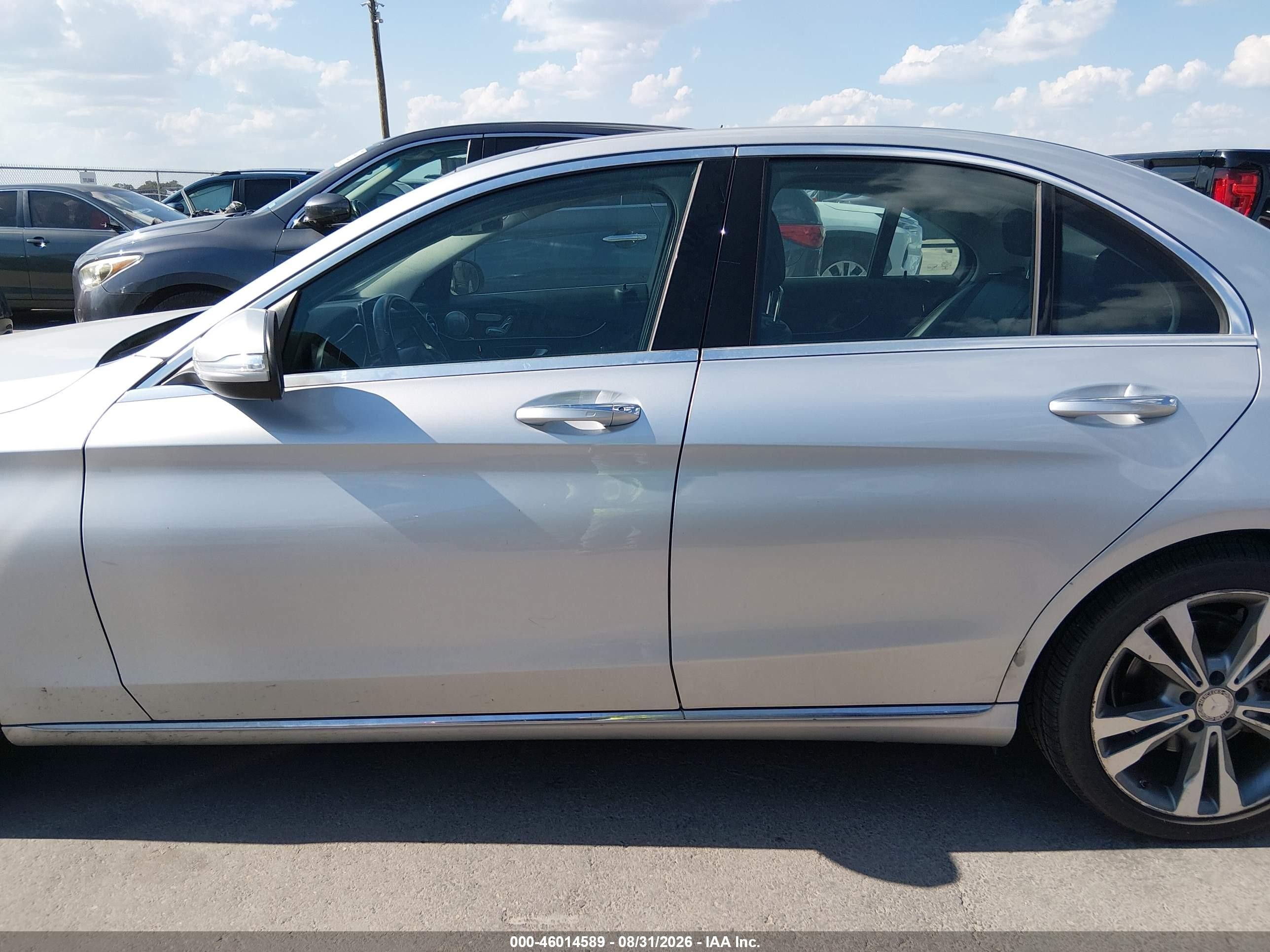 2015 Mercedes-benz C 300 4matic Silver vin: 55SWF4KB1FU003688
