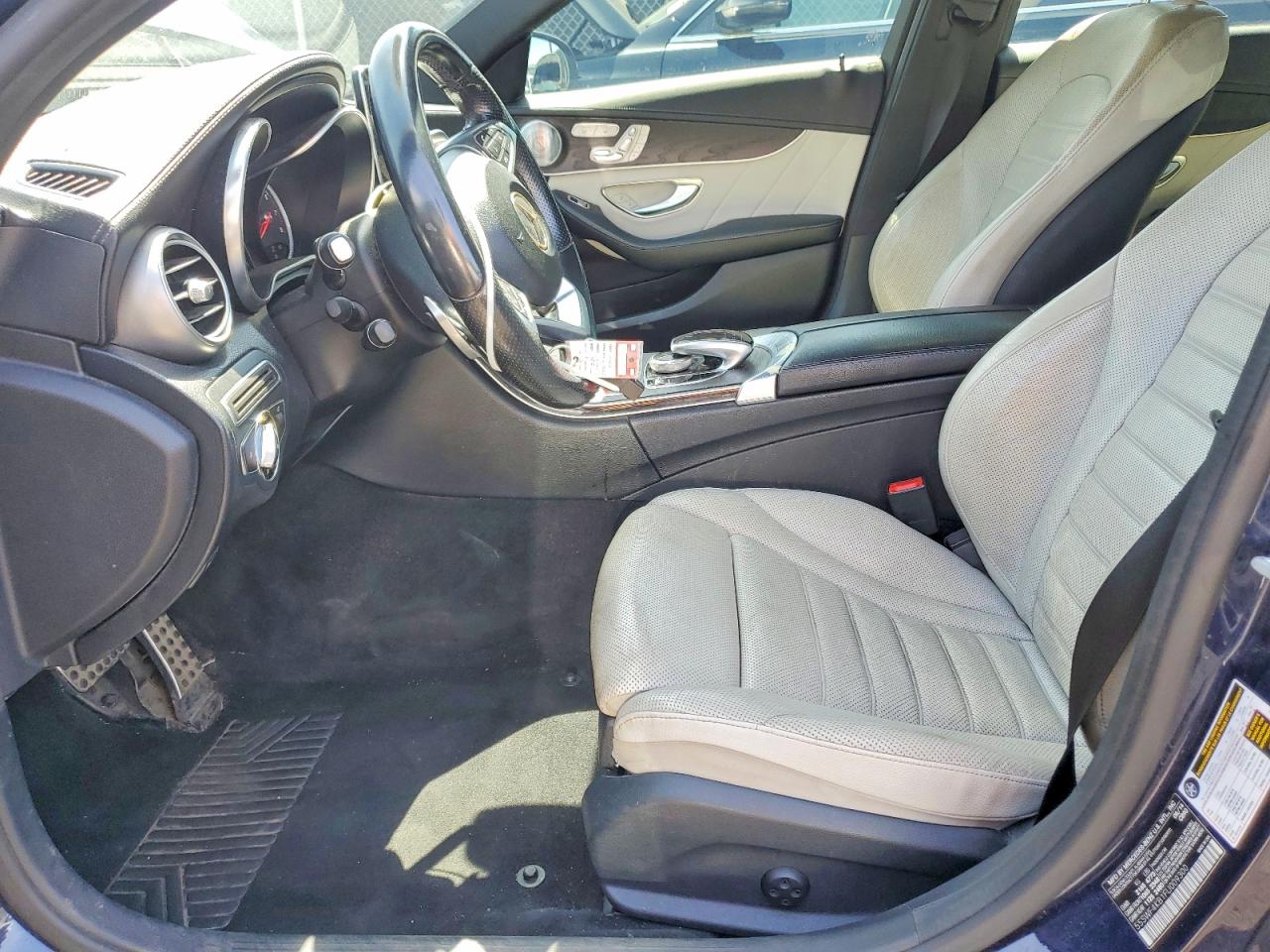 2015 Mercedes-benz C 300 4matic Синий vin: 55SWF4KB1FU009300